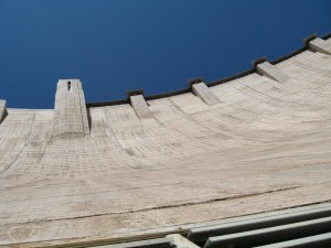 View of Hoover Dam from Air vent
