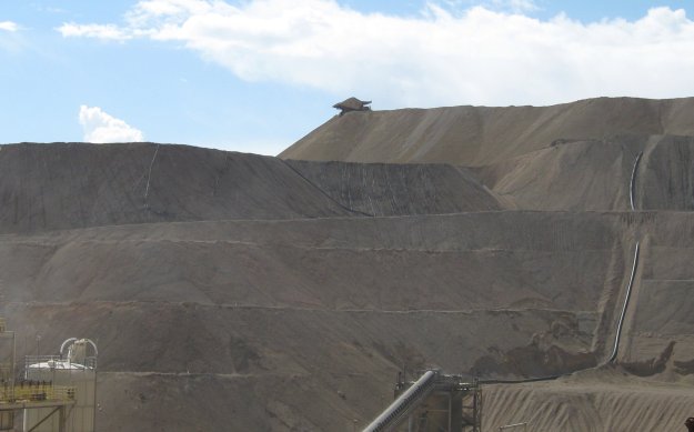 Building the Heap. Cripple Creek Cresson Mine. Copyright 2009 Gaussling.