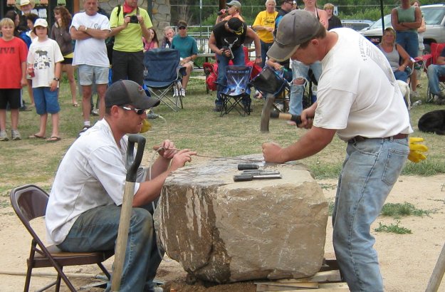 Hand drilling competition in Nederland July 2009