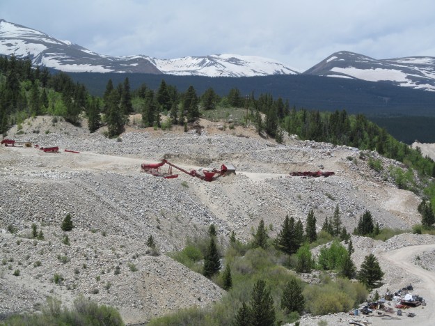 Placer mining north of Fairplay 6-14-14